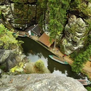 Blick auf die Kirnitzschklamm
