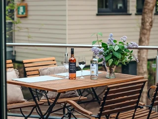 Terrasse Entdeckerhäuser Tierpark Ströhen