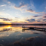 Sonnenuntergang am Kulkwitzer See