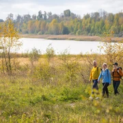Wandern am Schladitzer See