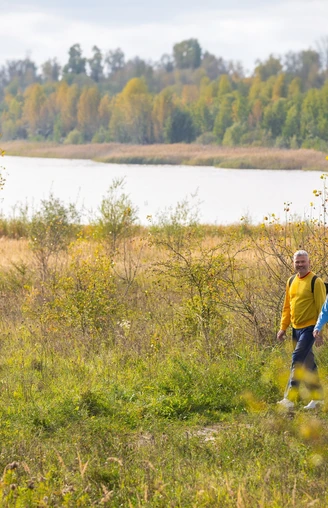 Wandern am Schladitzer See