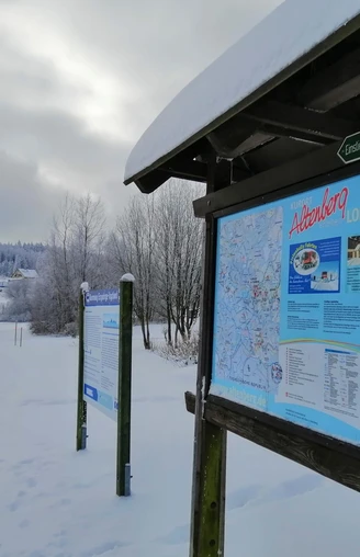 Loipeneinstieg Altenberg - Loipenzubringer