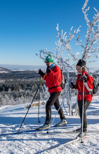 Langläufer auf dem Kahleberg