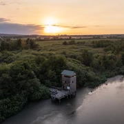 Sonnenuntergang-Winzlar-Ausssichtsturm-Turm-Natur Sonnenuntergang-Winzlar-Ausssichtsturm-Turm-Natur