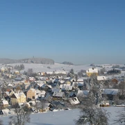 Blick auf das winterliche Hinterhermsdorf