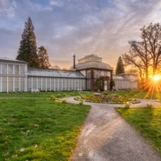 Großes Gewächshaus im Bergpark Wilhelmshöhe
