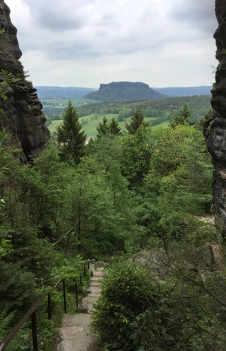 Ausblick vom Nadelöhr-Aufstieg