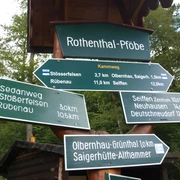Wegweiser Pföbe Rothenthal