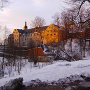Schloß Pfaffroda mit Kirche