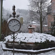 Winter Brunnen Gornsdorf