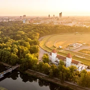 Das Elsterflutbecken in Leipzig