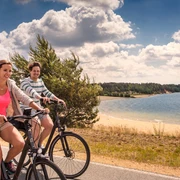 Radfahrer im Lausitzer Seenland