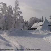 Winterlicher Pferdegöpel Johanngeorgenstadt