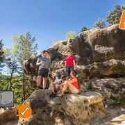 Brocki auf der Steinzoo Tour in Jonsdorf