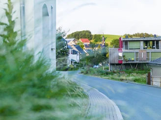 Blick auf das Gästehaus Selbstgemacht