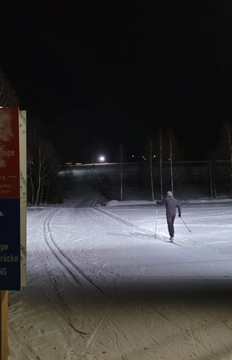 Einstieg Nachtloipe Hammerbrücke