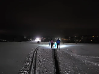 Nachtloipe Hammerbrücke Richtung Grundschule