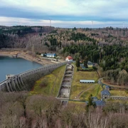 Staumauer Talsperre Klingenberg