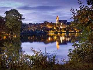 Schloßteich am Abend