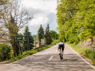 Fahrt durch das Triebischtal