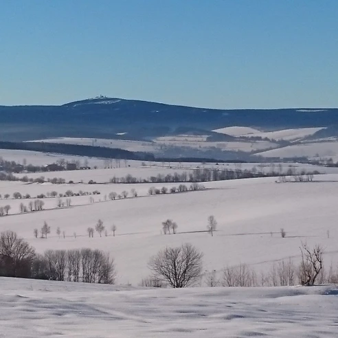 Blick zum Fichtelberg