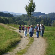 Blick auf Borstendorf vom Höhenweg