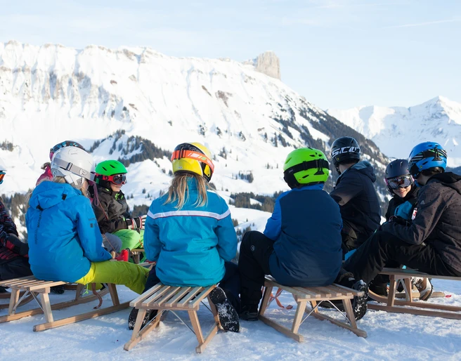 First, of course, we enjoy the magnificent view from the Marbachegg