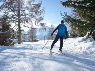 Langlauf auf der Riederalp in der Aletsch Arena