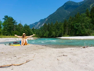 Ruhe und Erholung am Loisachbeach