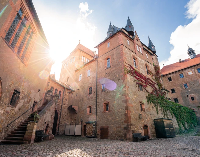 Innenhof der Burg Kriebstein