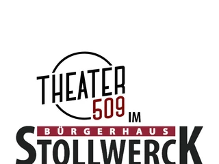 Theater509 / Bürgerhaus Stollwerck Logo des Theater509: Der Name "Theater509" groß und markant, eingefasst von Kreisbögen im Design.Theater509 logo: The name "Theater509" large and striking, framed by circular arcs in the design.