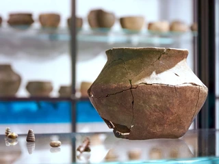 Tongefäß im Buxtehude Museum