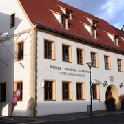 Tourist-Information Eilenburg im historischen Gebäude "Zum Roten Hirsch"