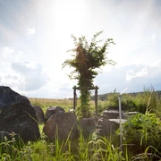 Kunstwerk Steinschiff