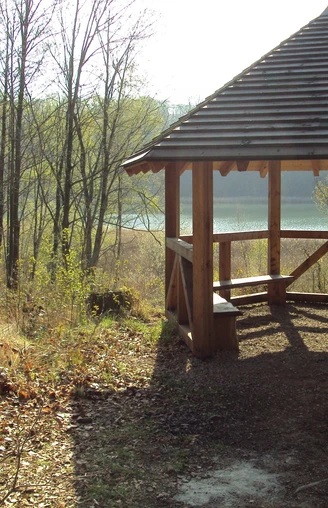 Schutzhütte und Stempelstelle am Reihersee bei Salzgitter-Gebhardshagen