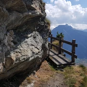 Wanderung von der Riederalp über die Knebelbrücke nach Blatten