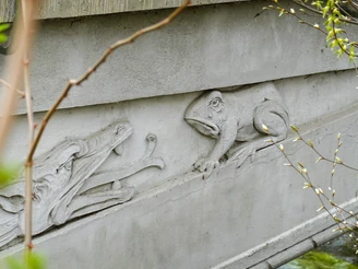 Detail am Itschensteg (Brücke über die Bode)