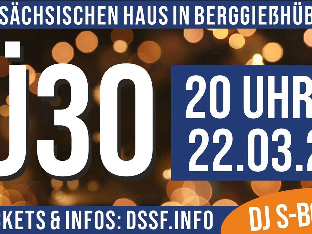 Ü30 Party im Sächsischen Haus