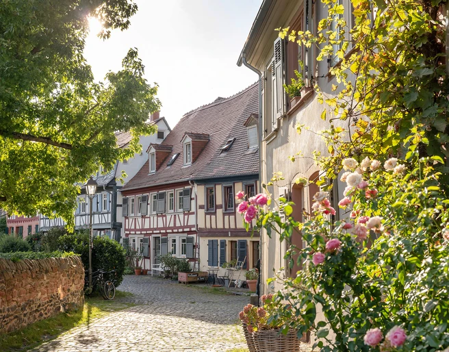 Höchst with castle and old town