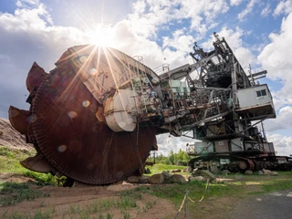 Bergbau-Technik-Park - Industriekultur in der Leipzig Region Der Schaufelradbagger steht im Bergbau-Technik-Park in der Region Leipzig still, Industriekultur, Freilichtmuseum, ausflug