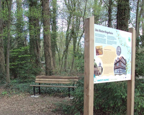 Infotafel am Rastplatz Innerste-Radweg in Salzgitter-Ringelheim