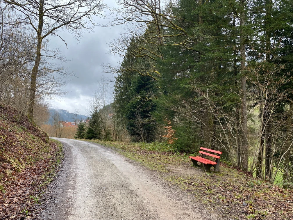 Sitzbank am Reichenbach in Klosterreichenbach