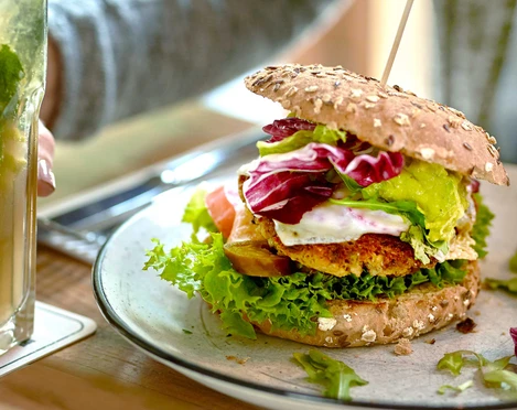 Gastronomie: vegetarischer Burger