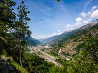 Blick auf Visp