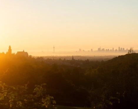 Kronberg - Blick auf Frankfurt