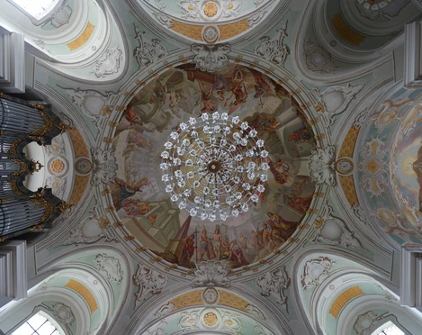 Deckengemälde Pfarrkirche St. Clemens Eschenlohe