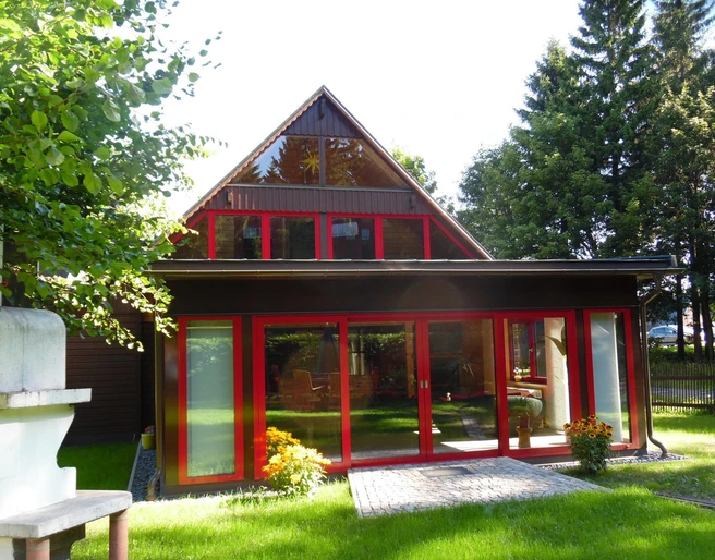 Hinterausgang Blockhaus