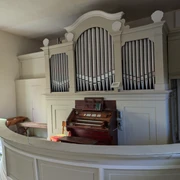 Eule-Orgel in der Kirche Nepperwitz
