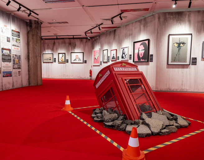 Submerged Phone Booth - House of Banksy
