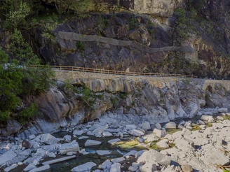 Wegabschnitt entlang der Napoleonstrasse